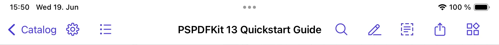 Main Toolbar