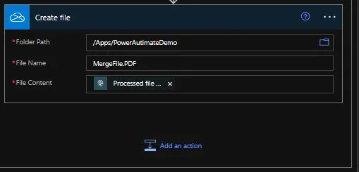 convert document action