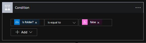 add a condition action
