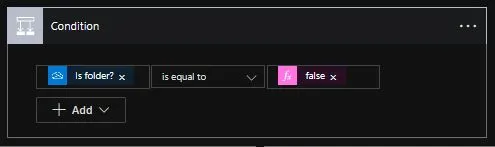 add a condition path