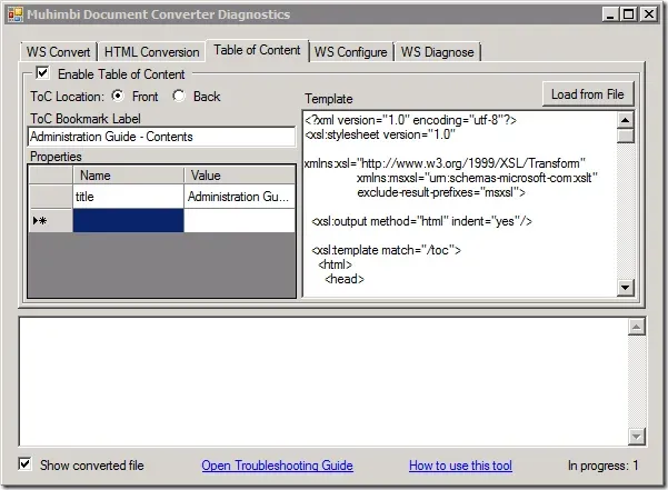 Diagnostics Tool
