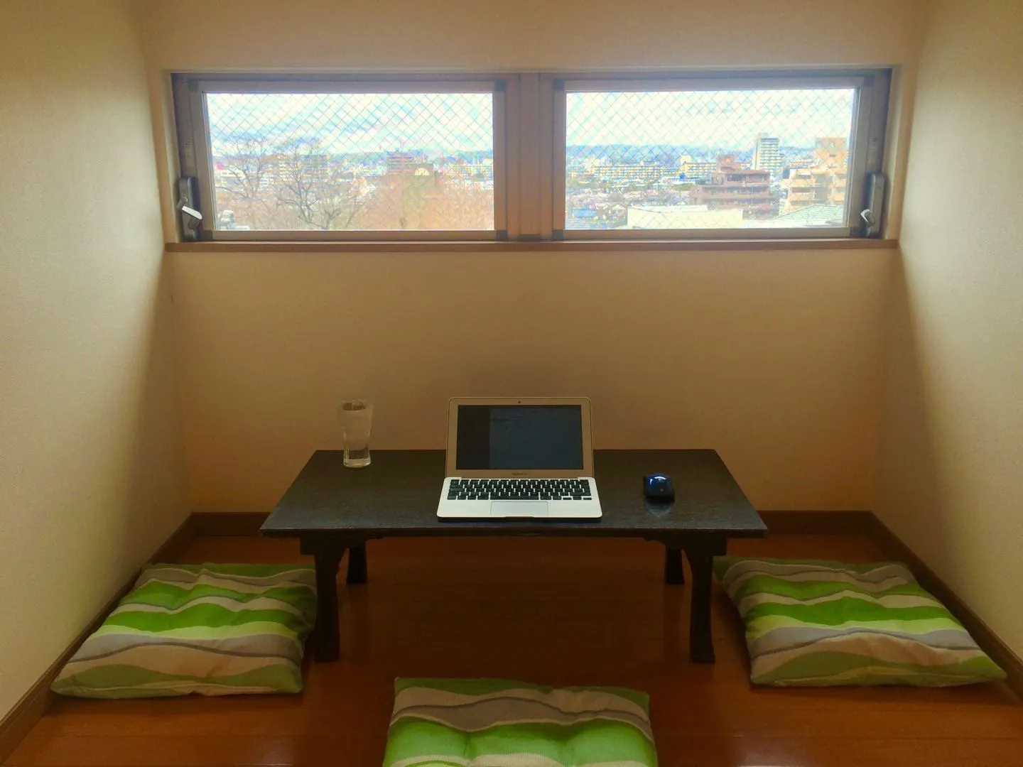 A quiet room with a view over the Nagoya suburbs