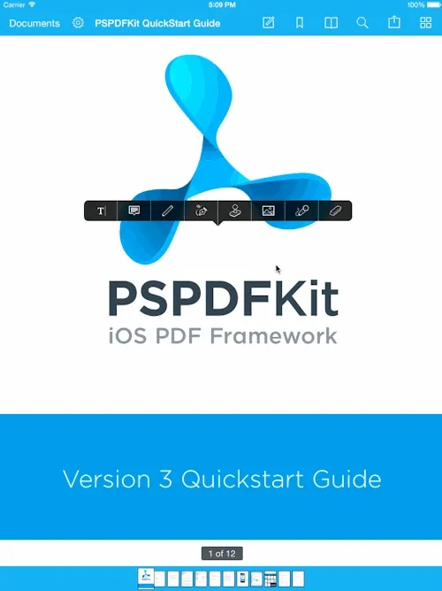 Note annotations on thumbnails