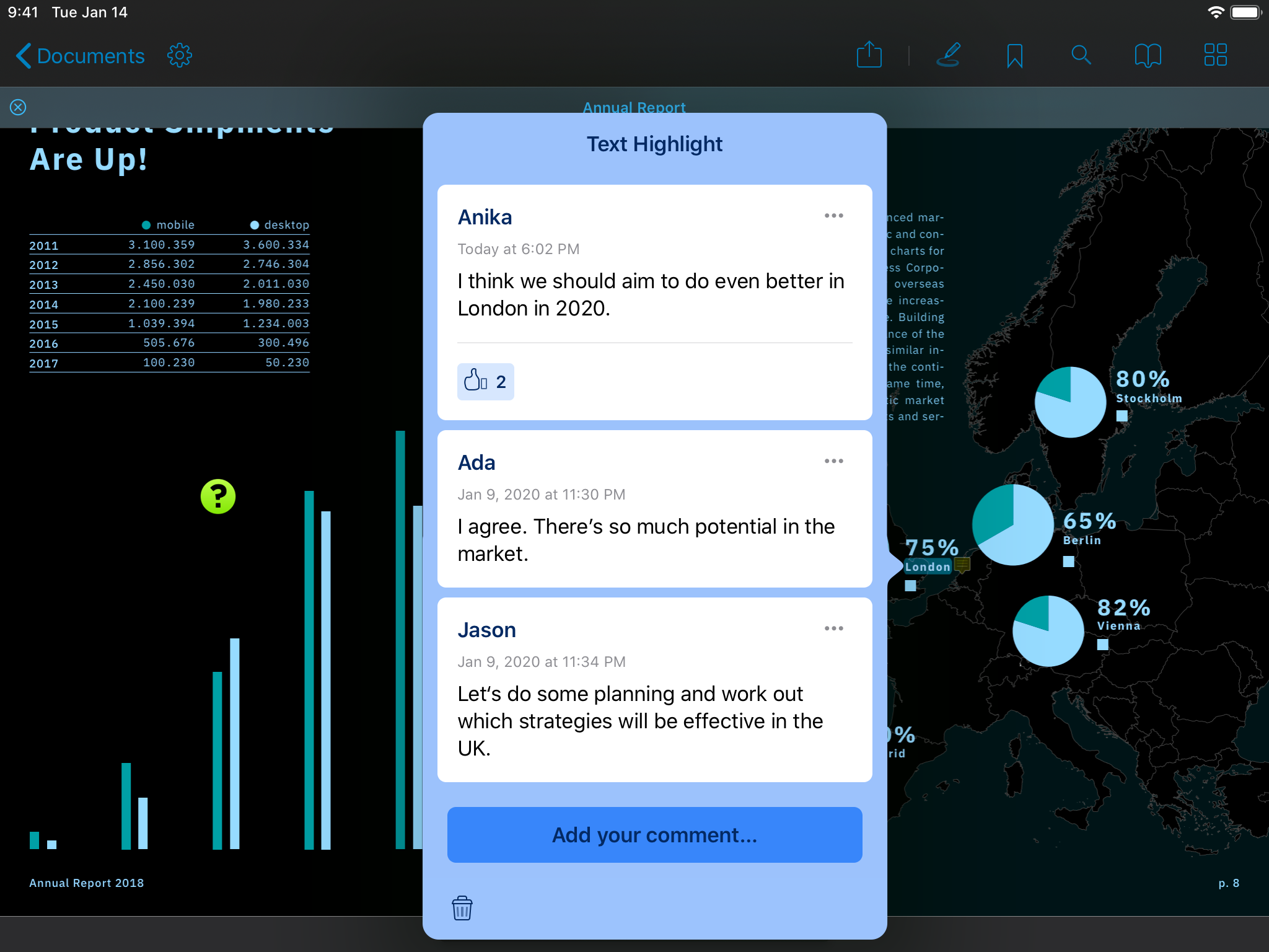 Previous Note UI in Dark Mode - Red