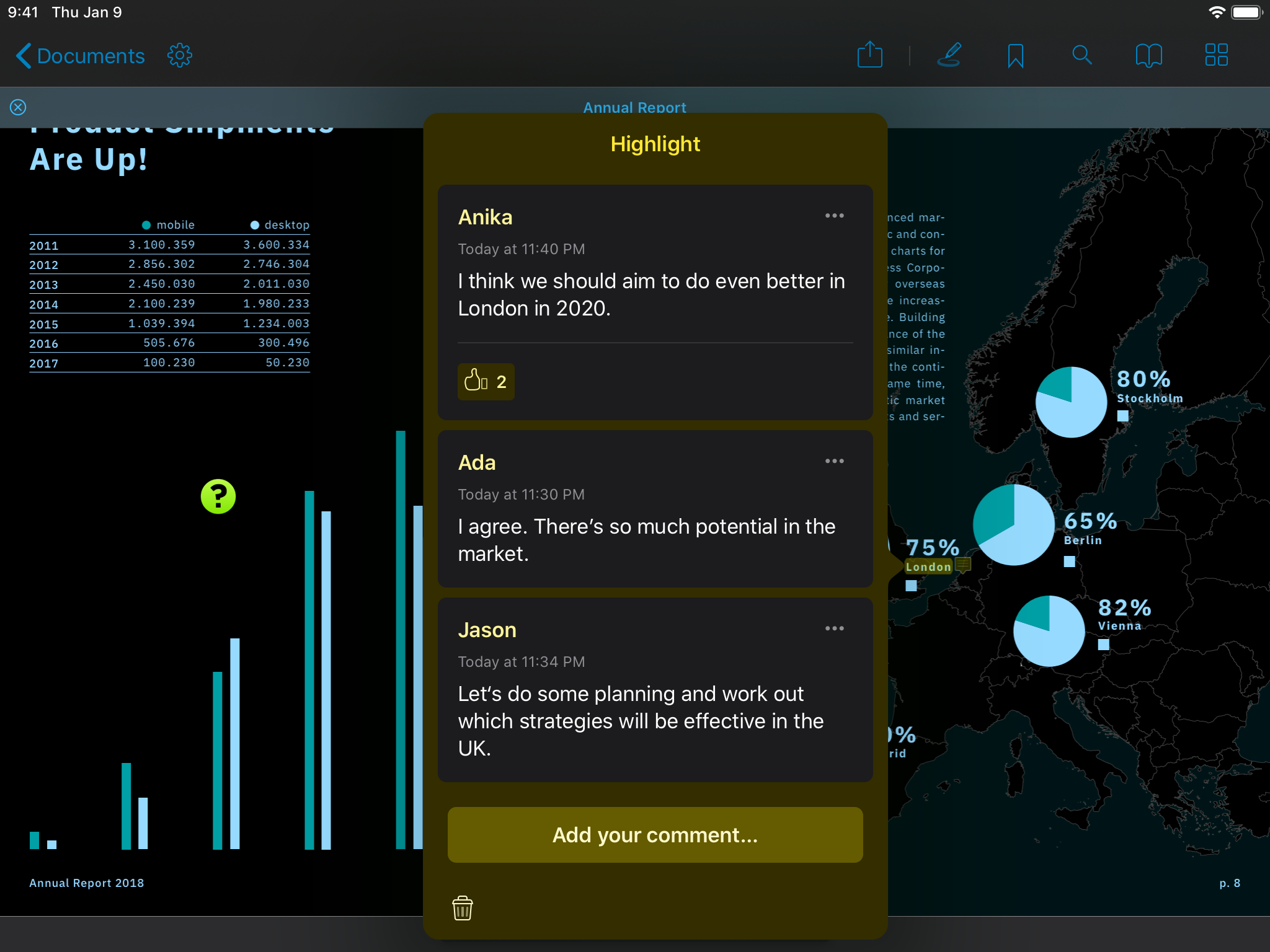 New Note UI in Dark Mode - Yellow