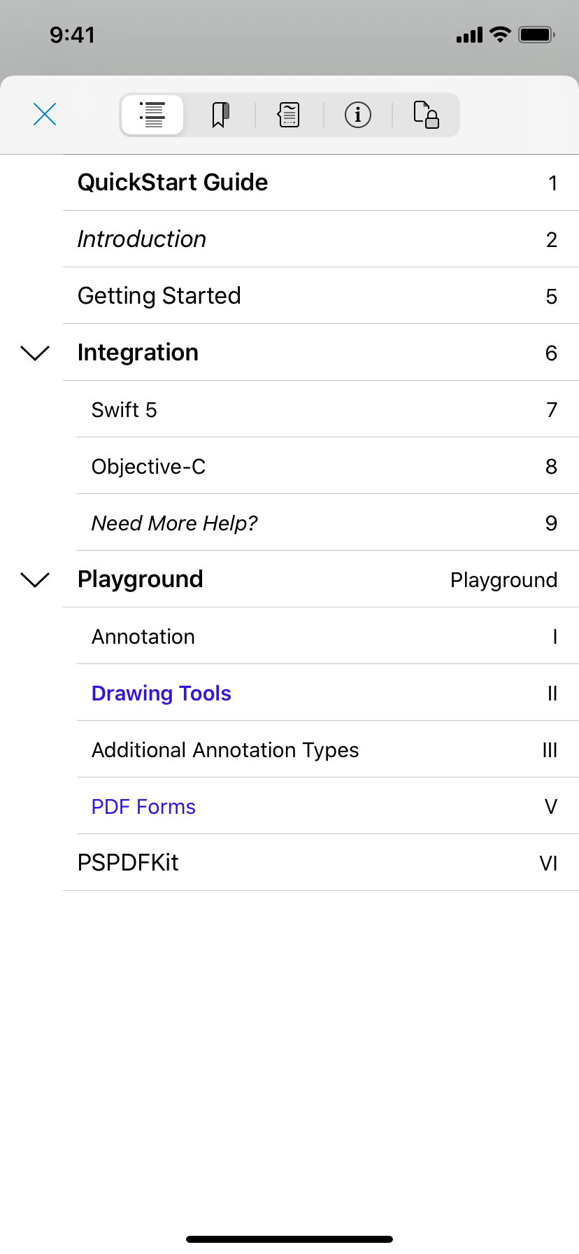 Outline in Light Mode