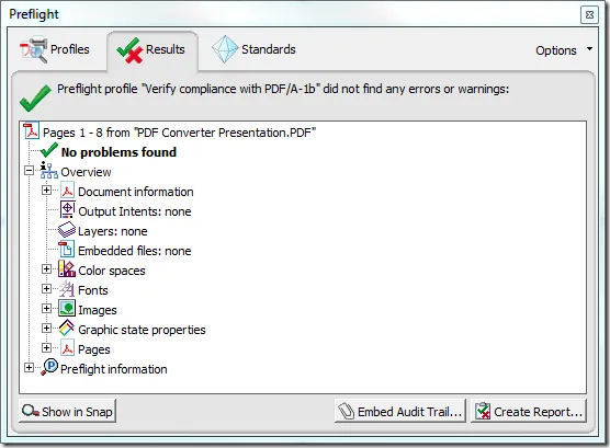 PDFA check