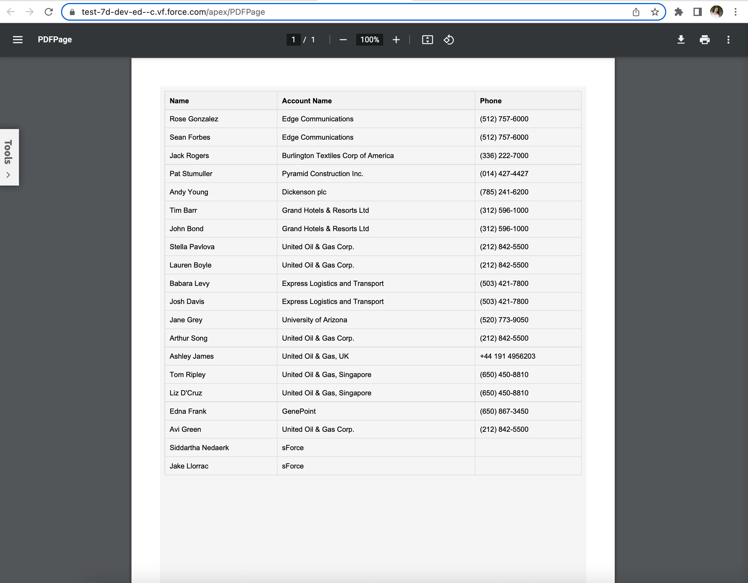 PDF with custom styles