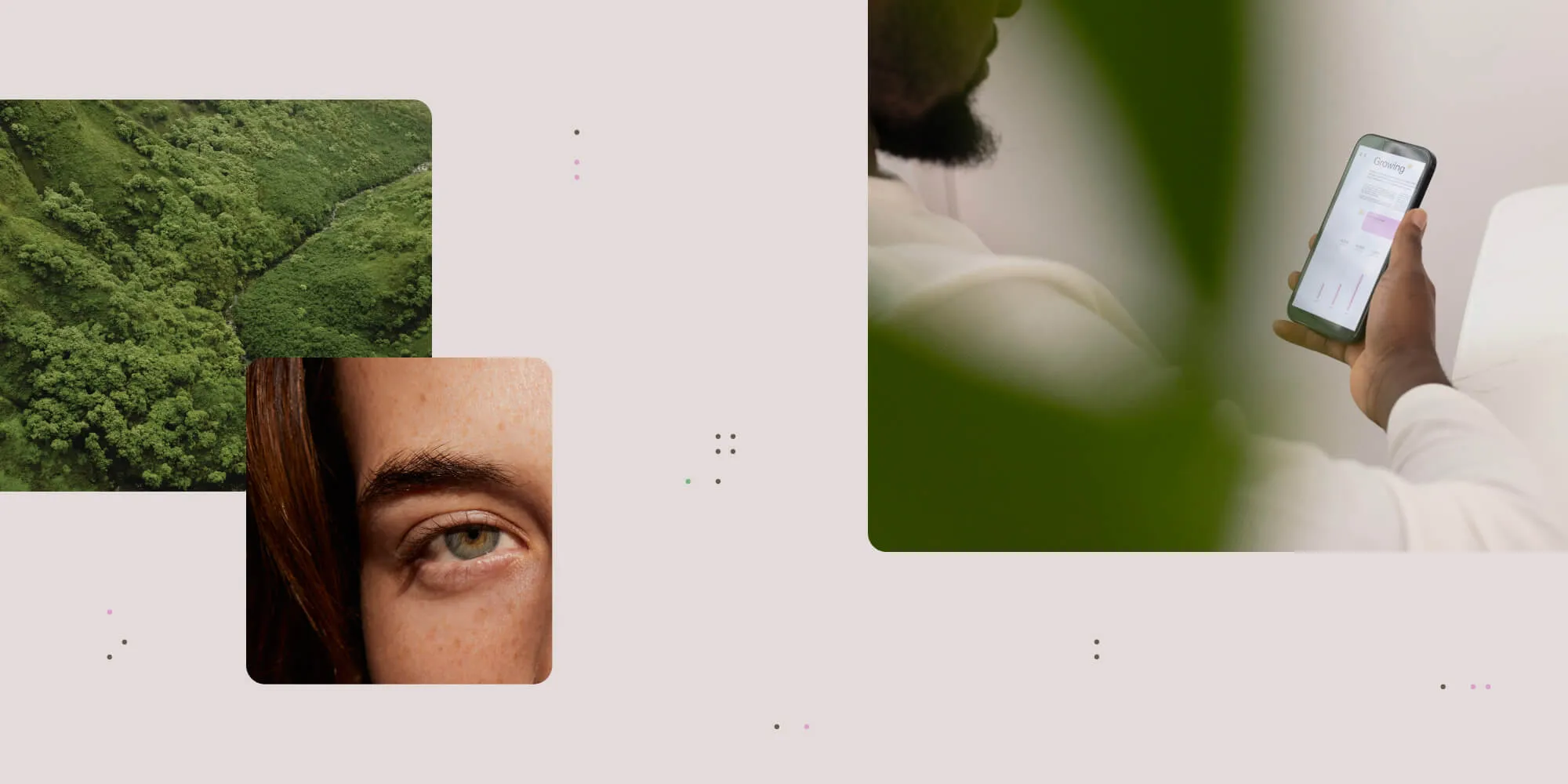 Zoomed out image that represents people