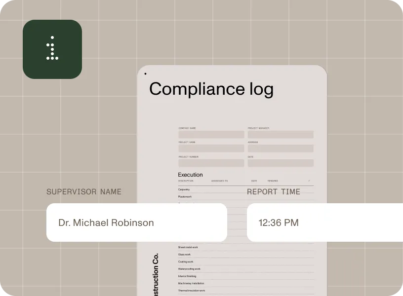 Manufacturing compliance