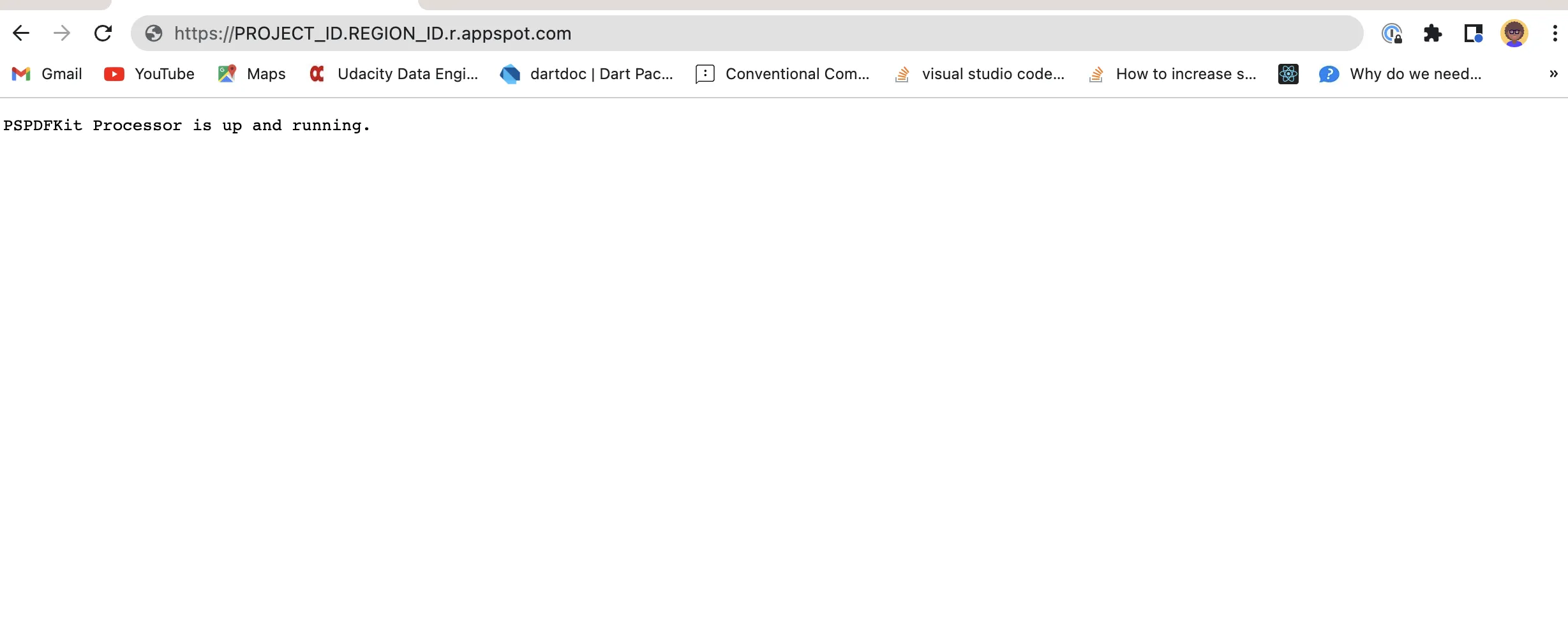 PSPDFKit Processor is running in the browser