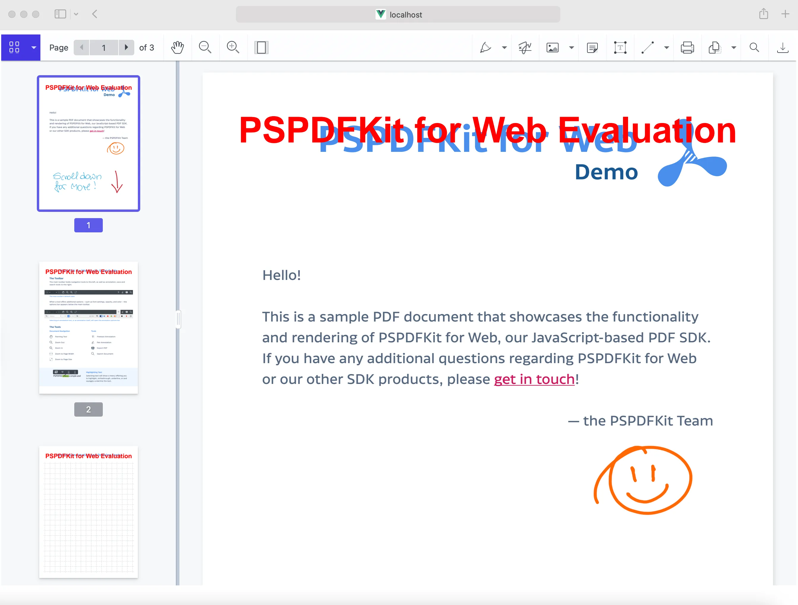 Resulting page