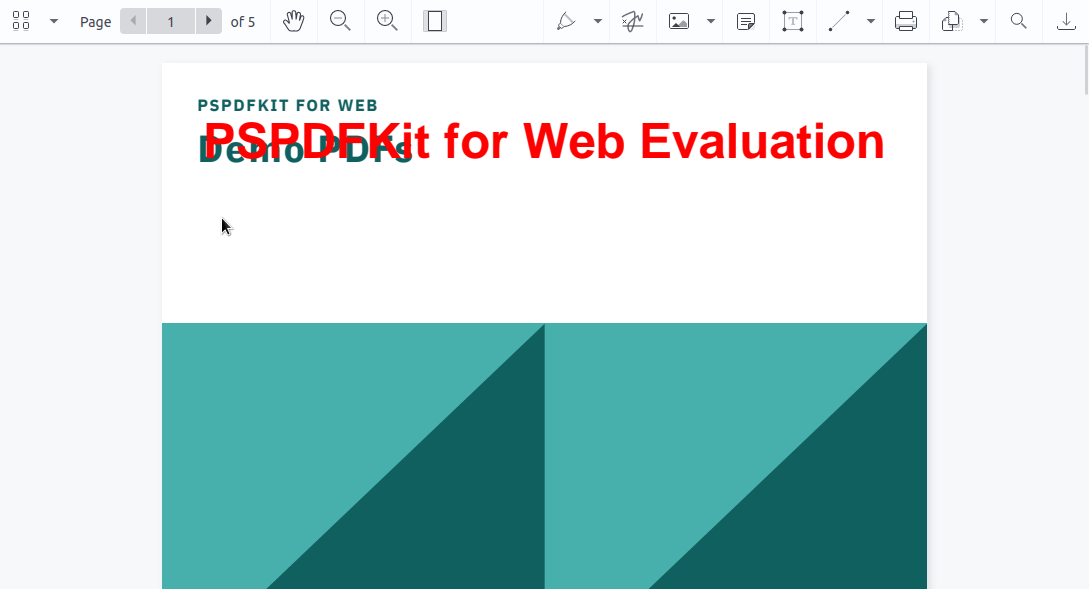 React PDF Editor Rendering a PDF