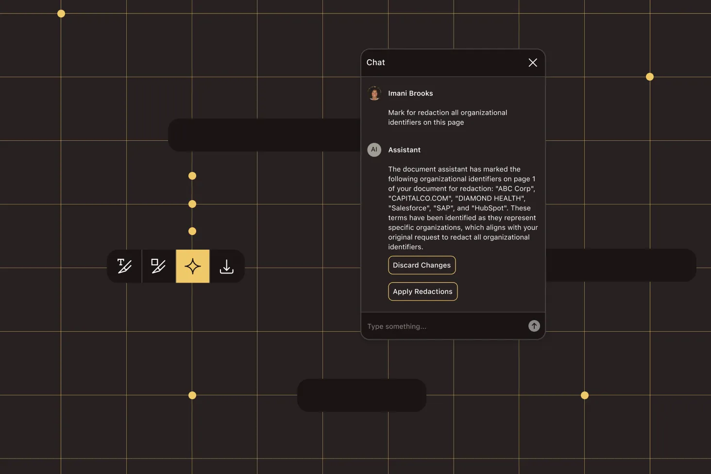 Smart redaction interface