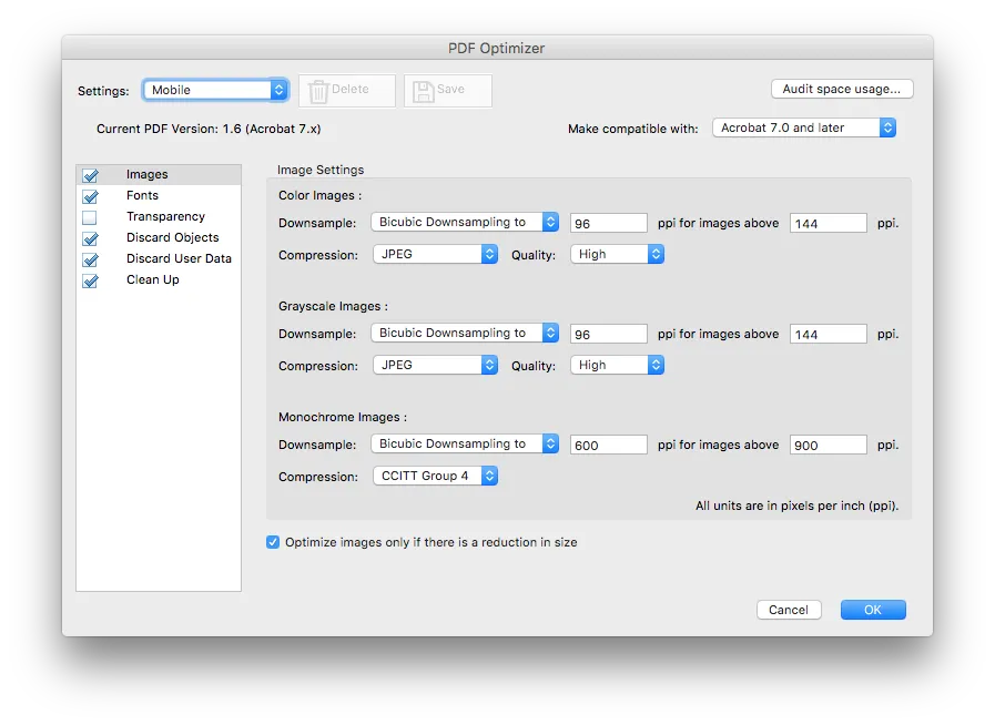 Reduce image size