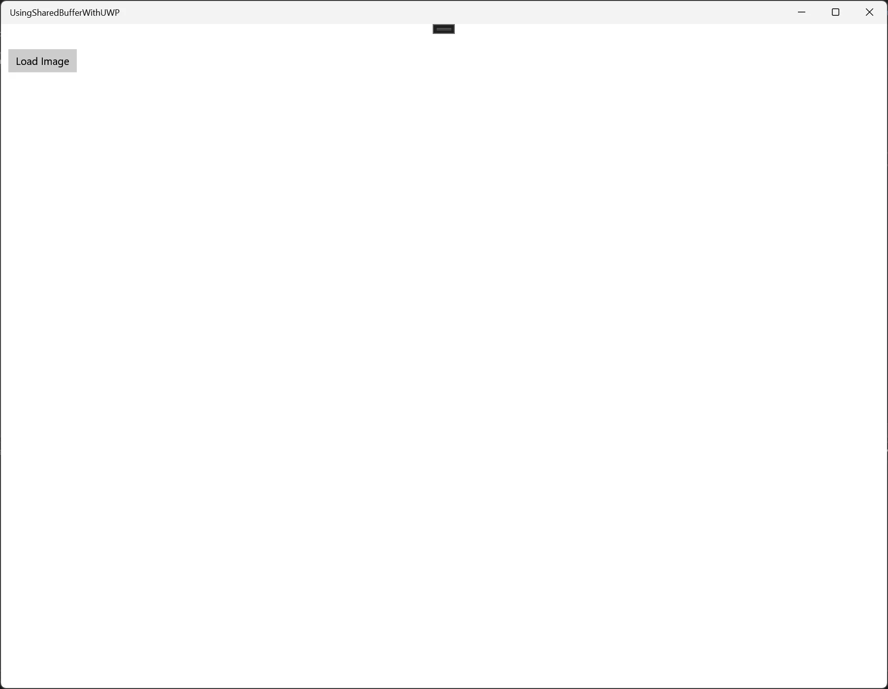 Initial app window