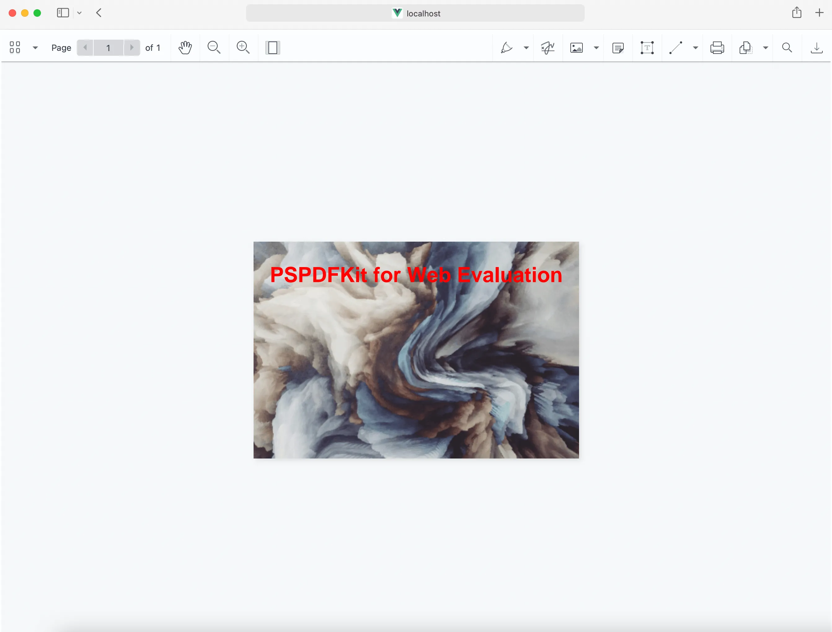 Nutrient image viewer displaying an image with toolbar and annotation options