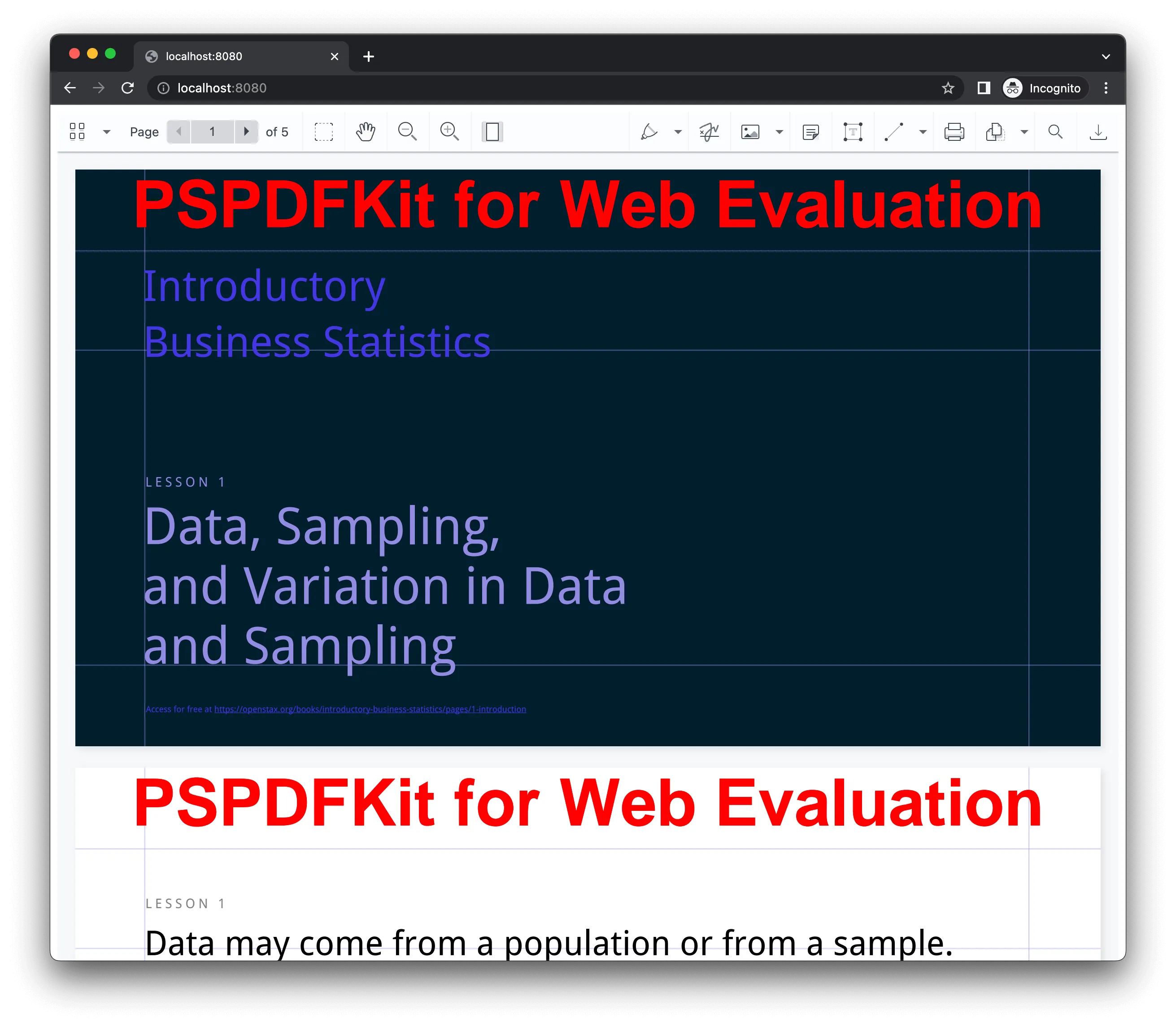 A PPTX presentation rendered in the browser by a React PowerPoint viewer built with Nutrient Web SDK
