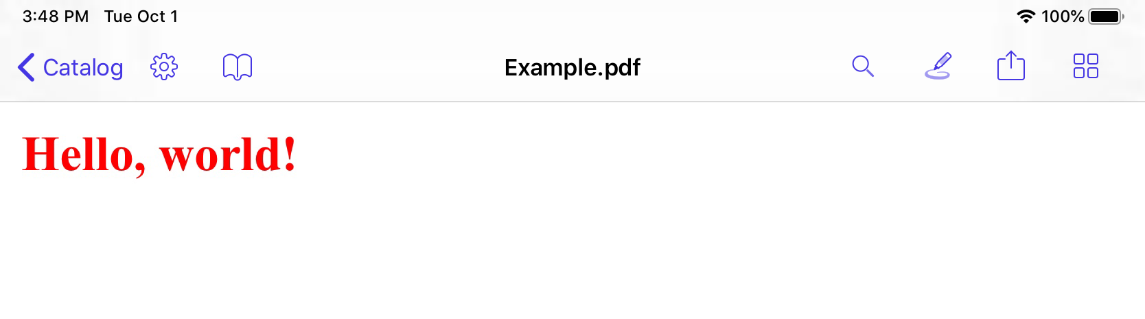 PDF generated from HTML