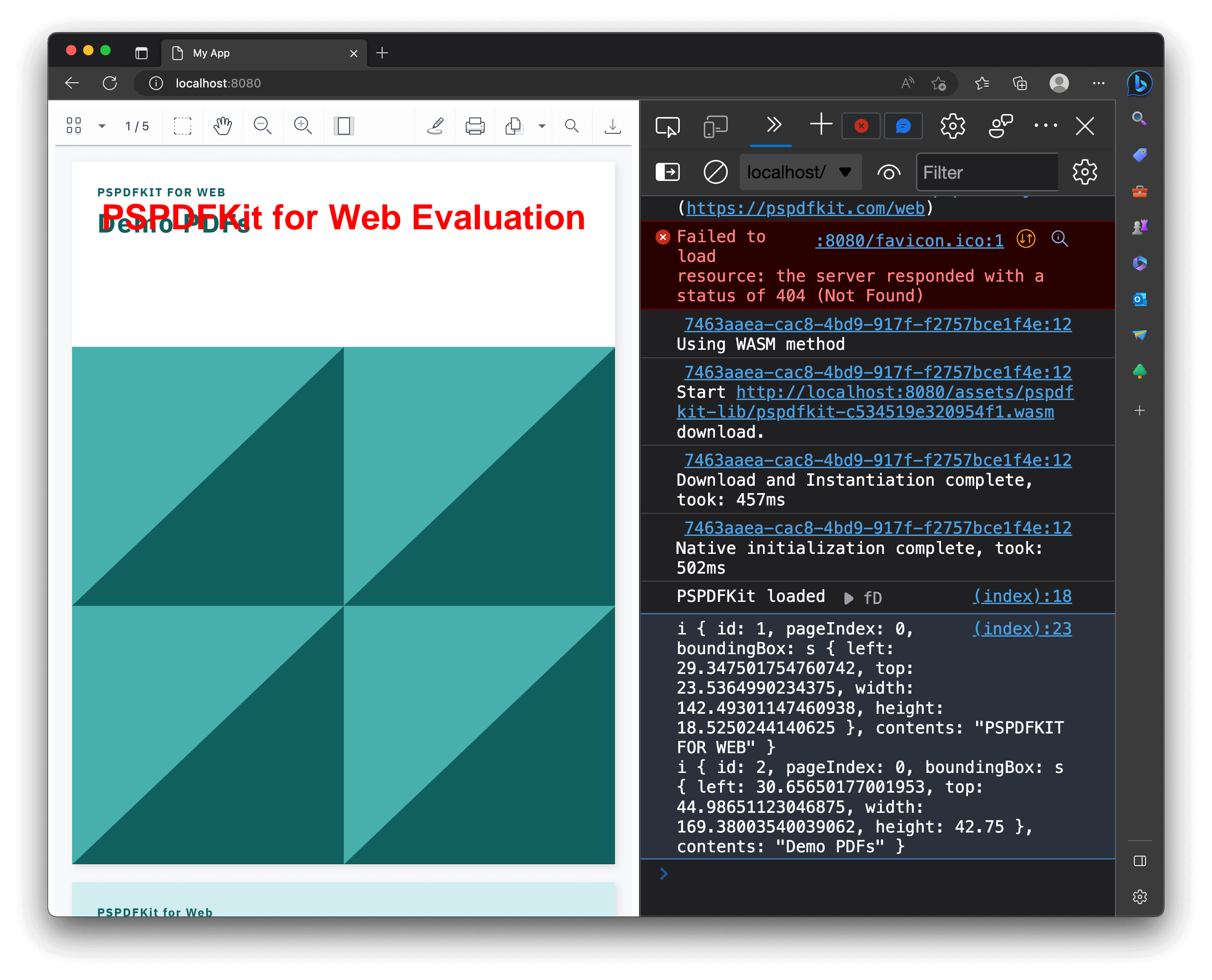 result page for Nutrient