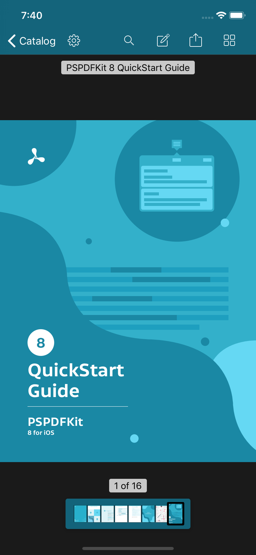 Document with right edge binding