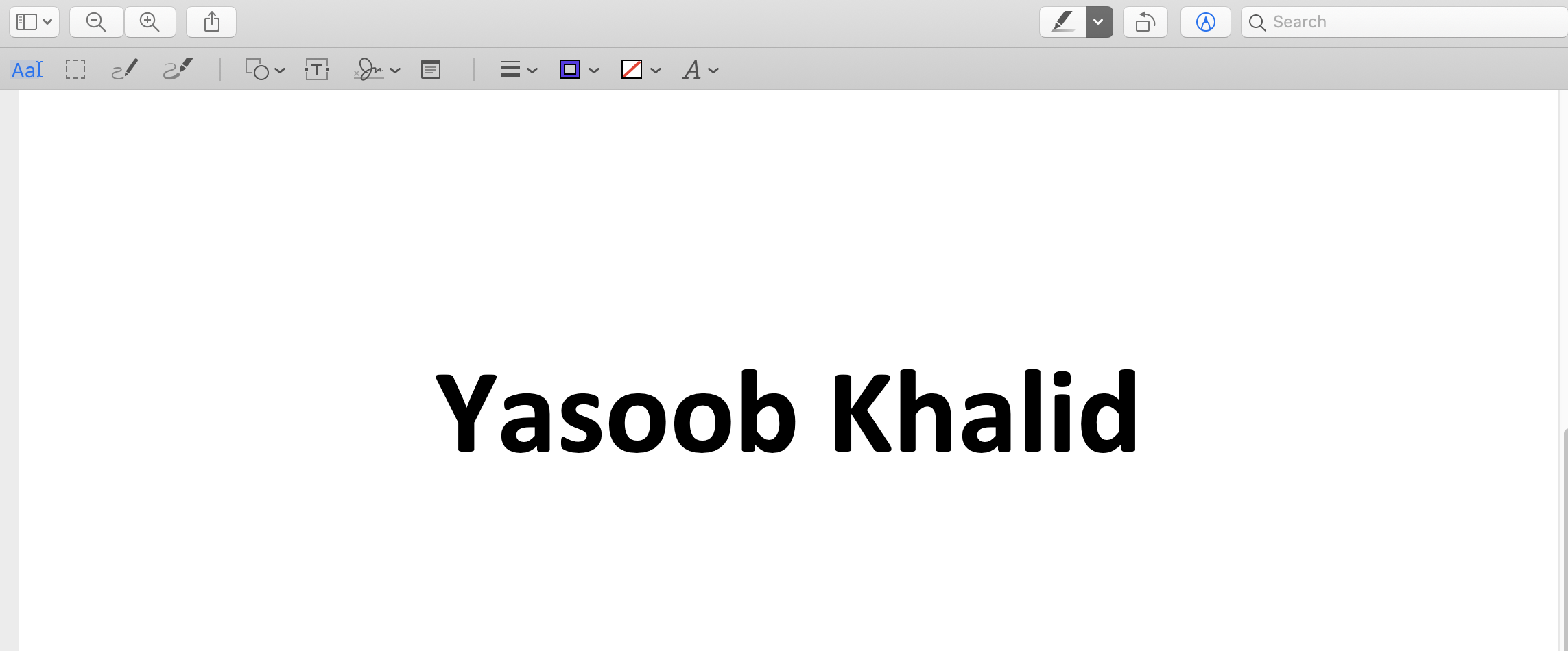 Sample PDF with name