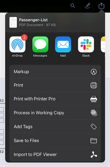 share-passenger-list