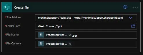processed file content