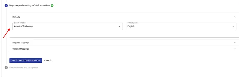 default sso mappings