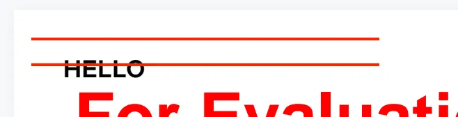 strikeout annotation