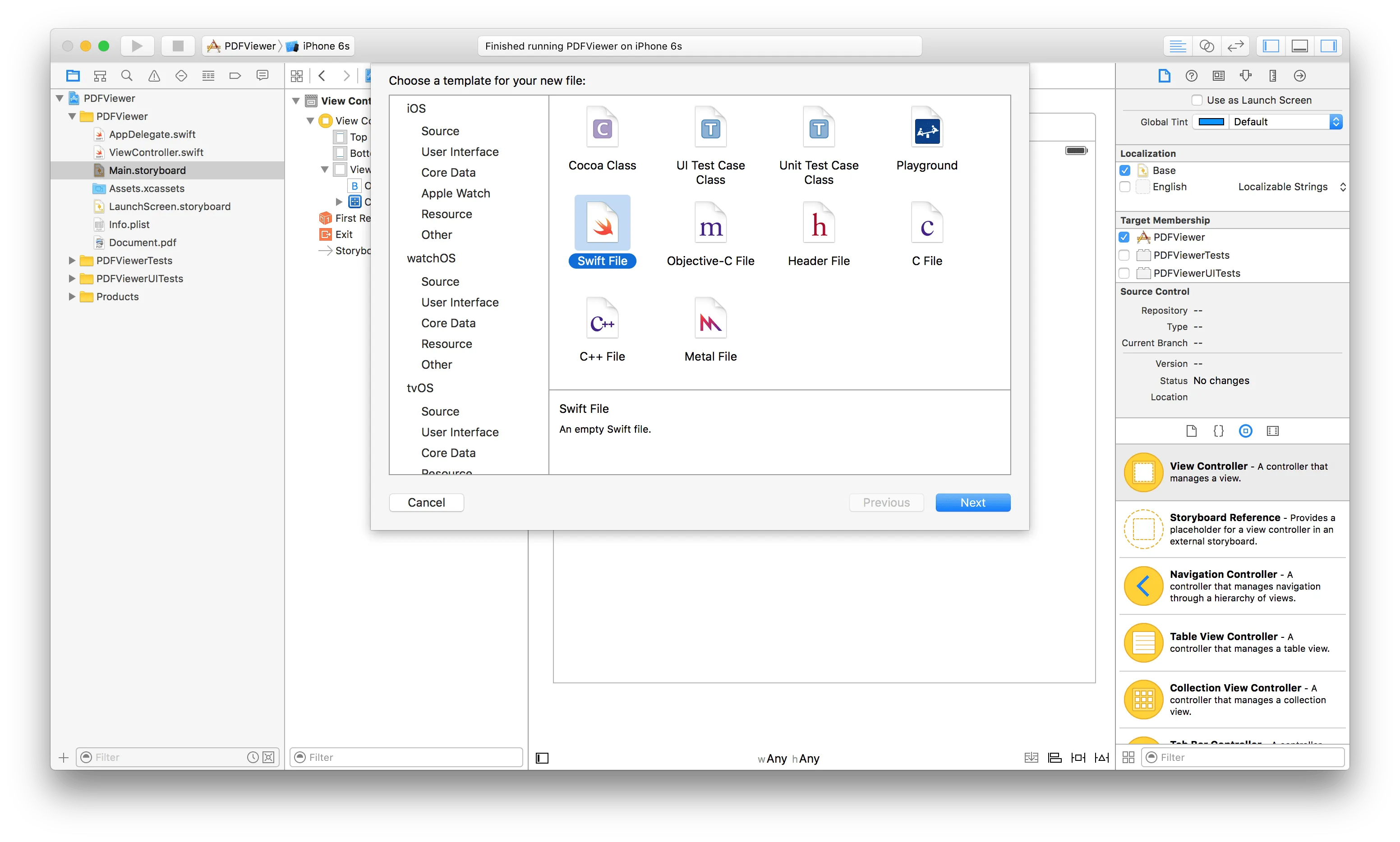 Swift file