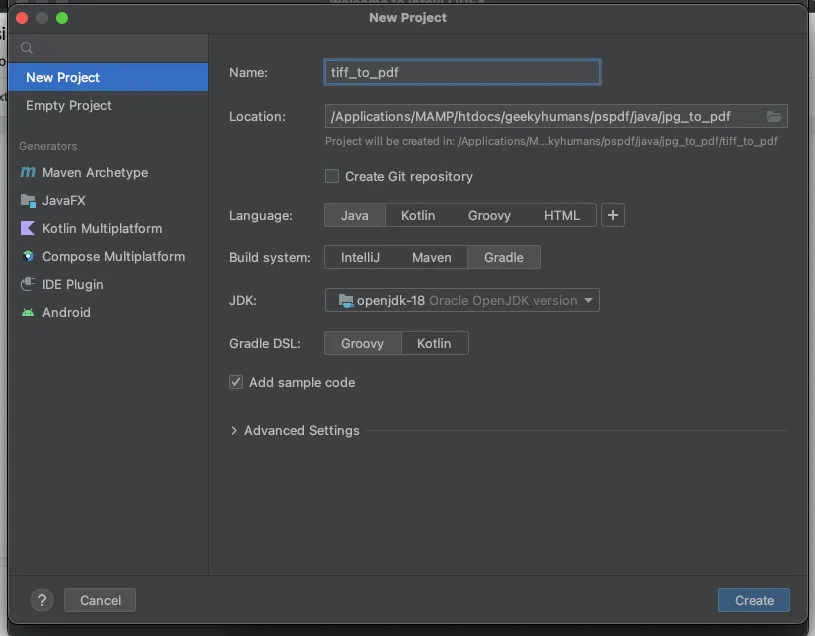 TIFF to PDF Java API Key