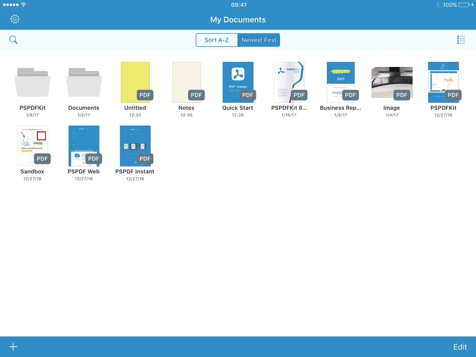Toggle Between List and Grid View