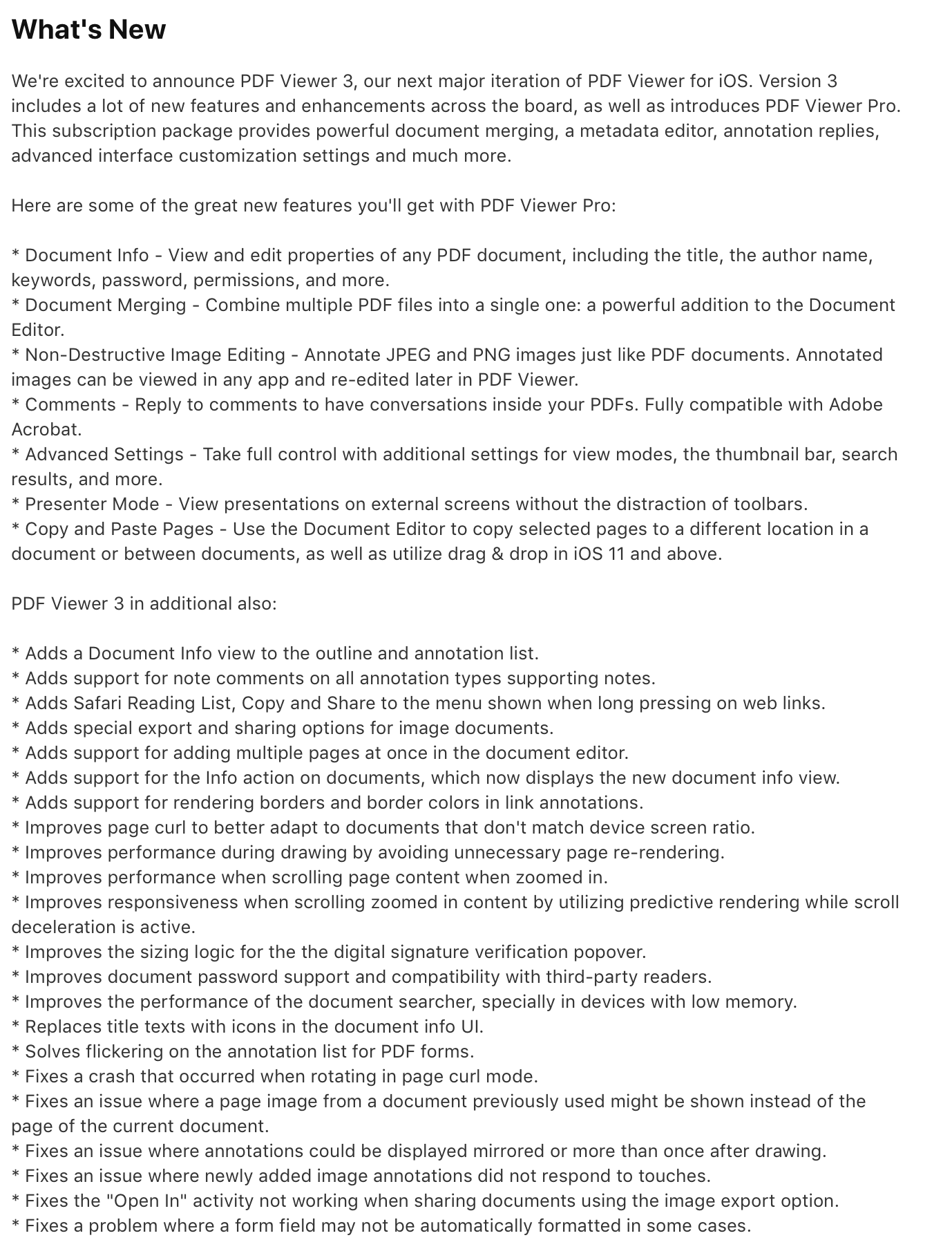What’s New Release Notes