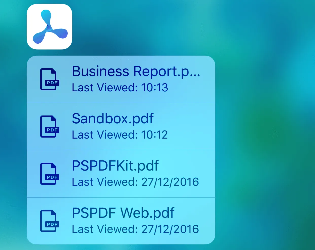 Quick Actions Without Widget