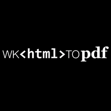 wkhtmltopdf logo - popular tool for converting HTML in PDF format