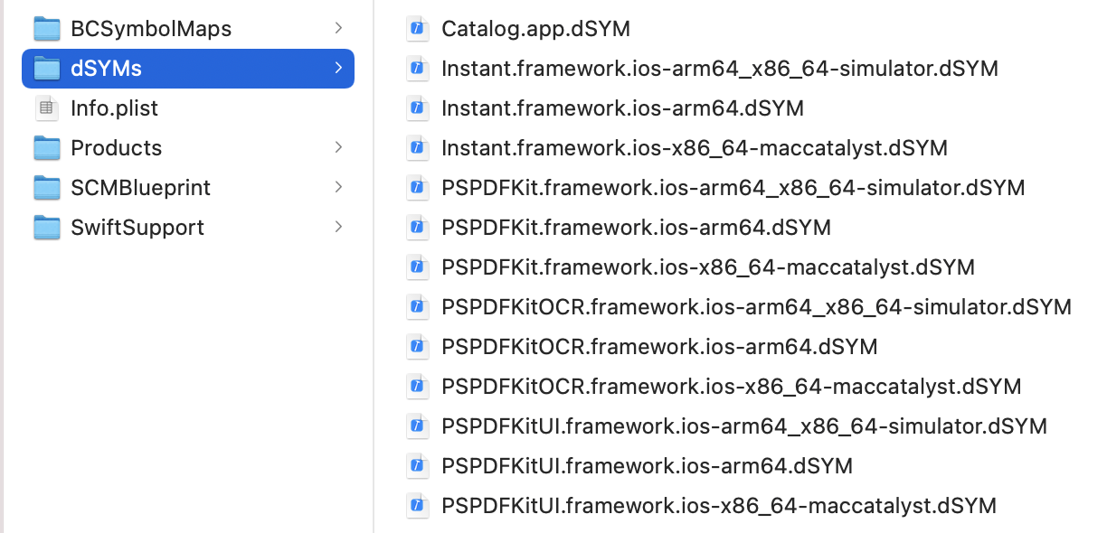 xcode-11-format-dsyms-archive