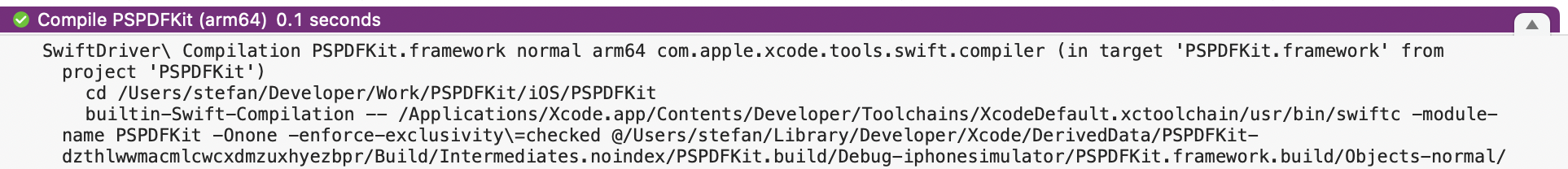 Compile PSPDFKit build step