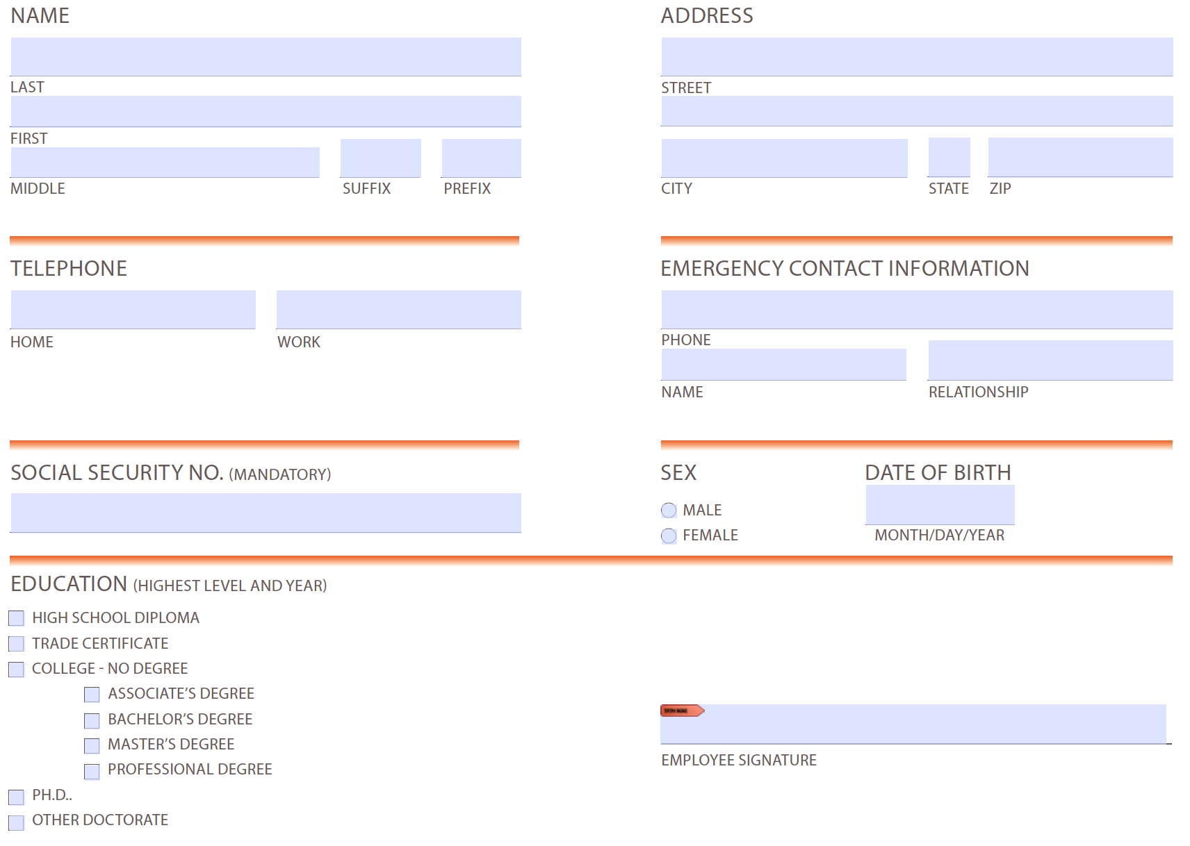 Form example