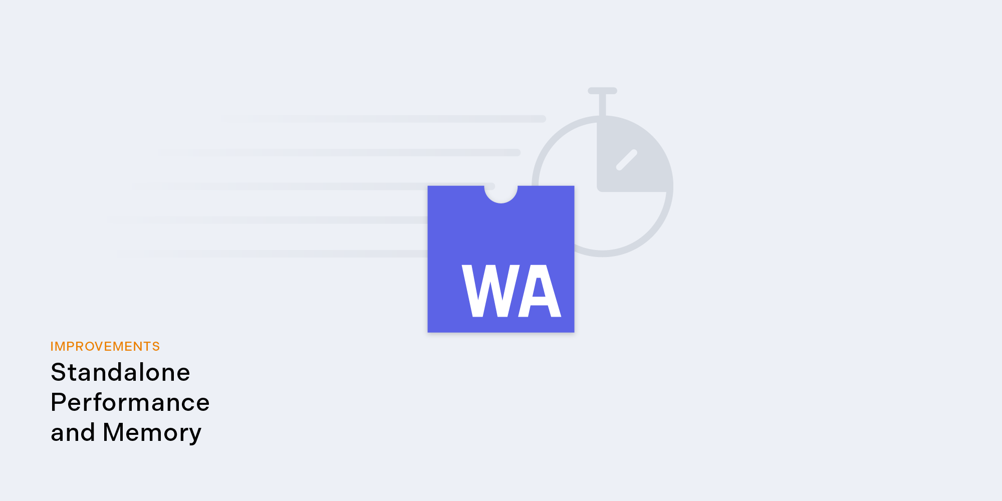 Standalone performance and memory use