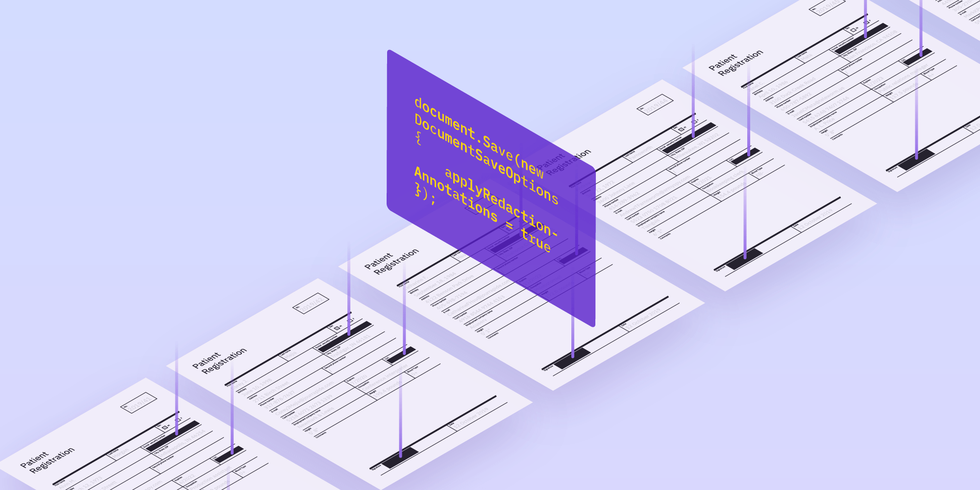 Illustration: Redact Personal Information from a PDF in .NET