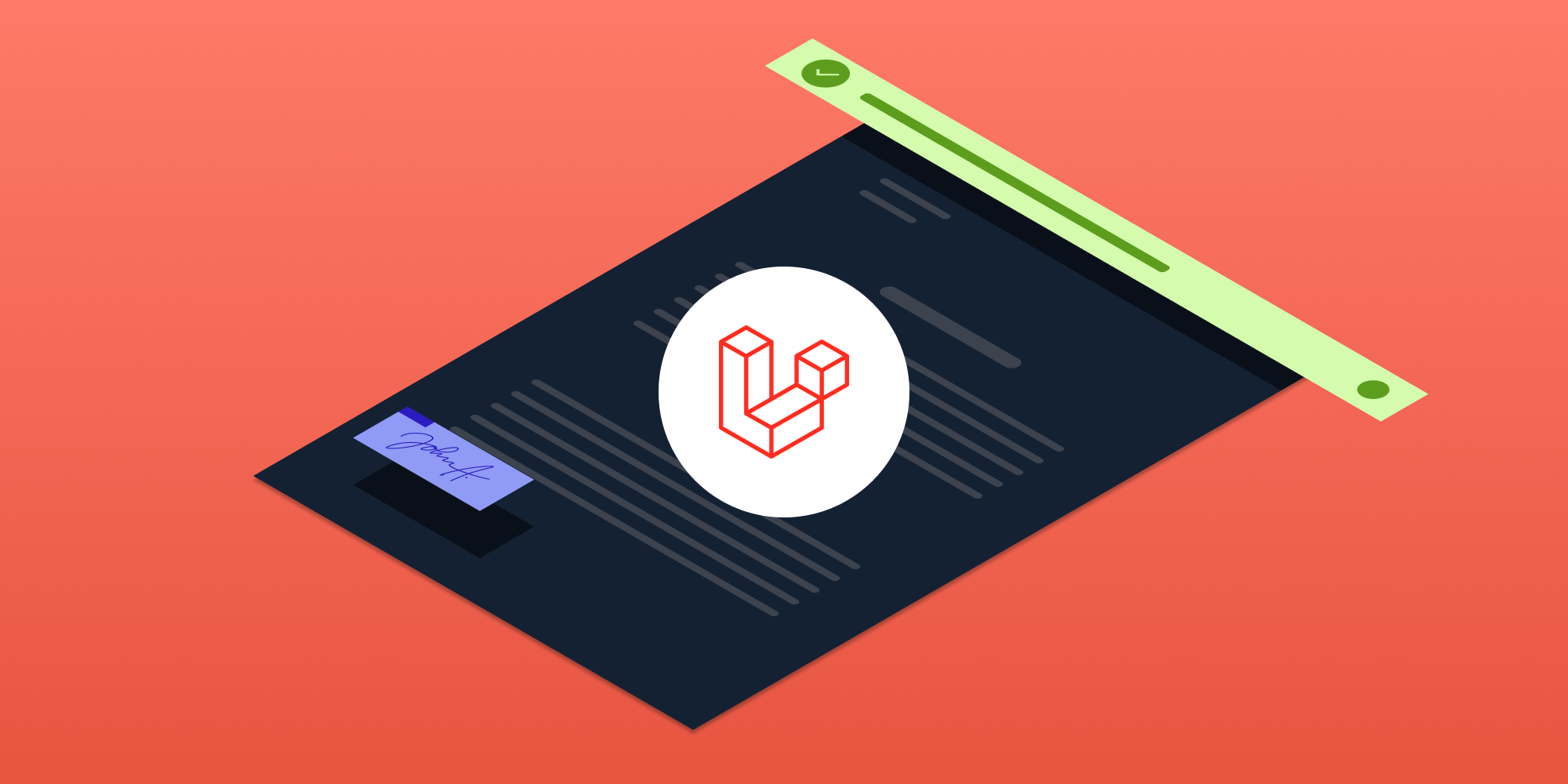 Illustration: How to add digital signatures to PDFs using Laravel