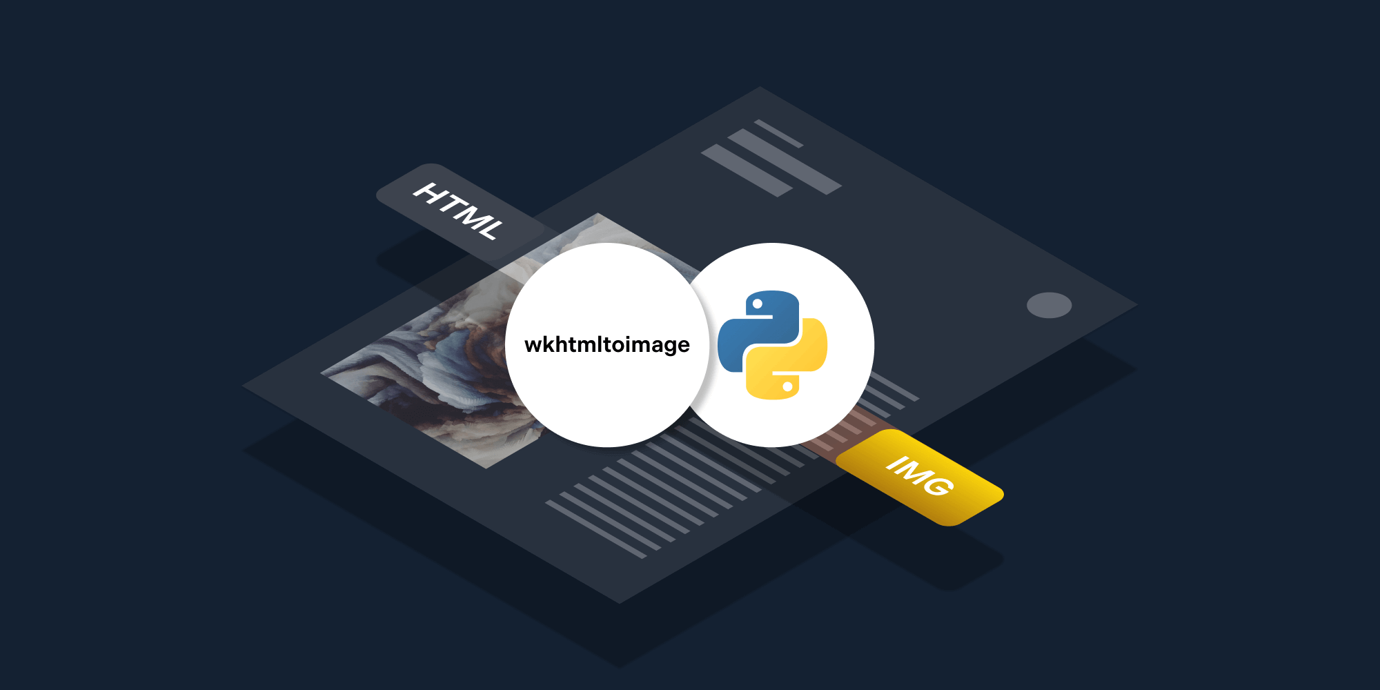Illustration: How to convert HTML to image using wkhtmltoimage and Python