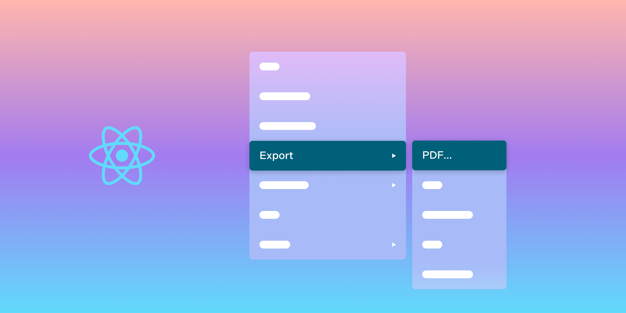 Illustration: How to export to PDF using React