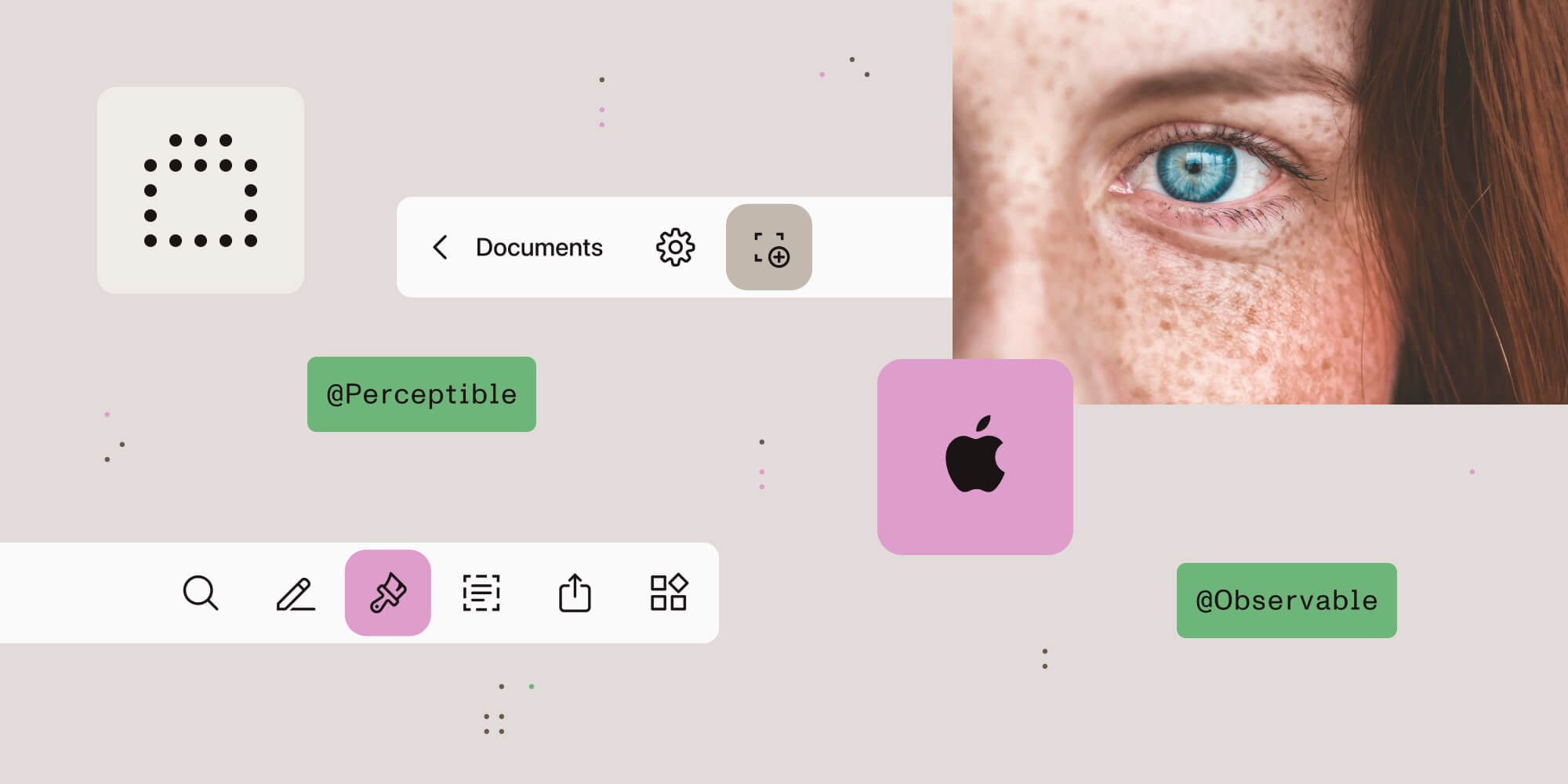 Illustration: Expanding SwiftUI capabilities in Nutrient: Customizable main toolbar