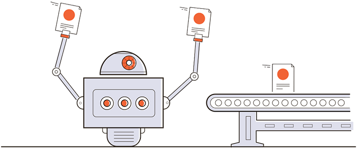 Illustration: Robotic Process Automation (RPA) and Integrify