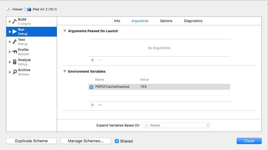 Scheme Settings