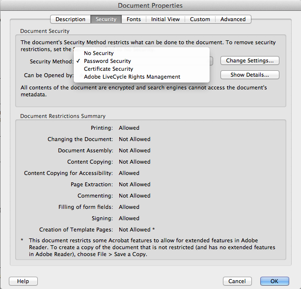 Adobe Security Dialog