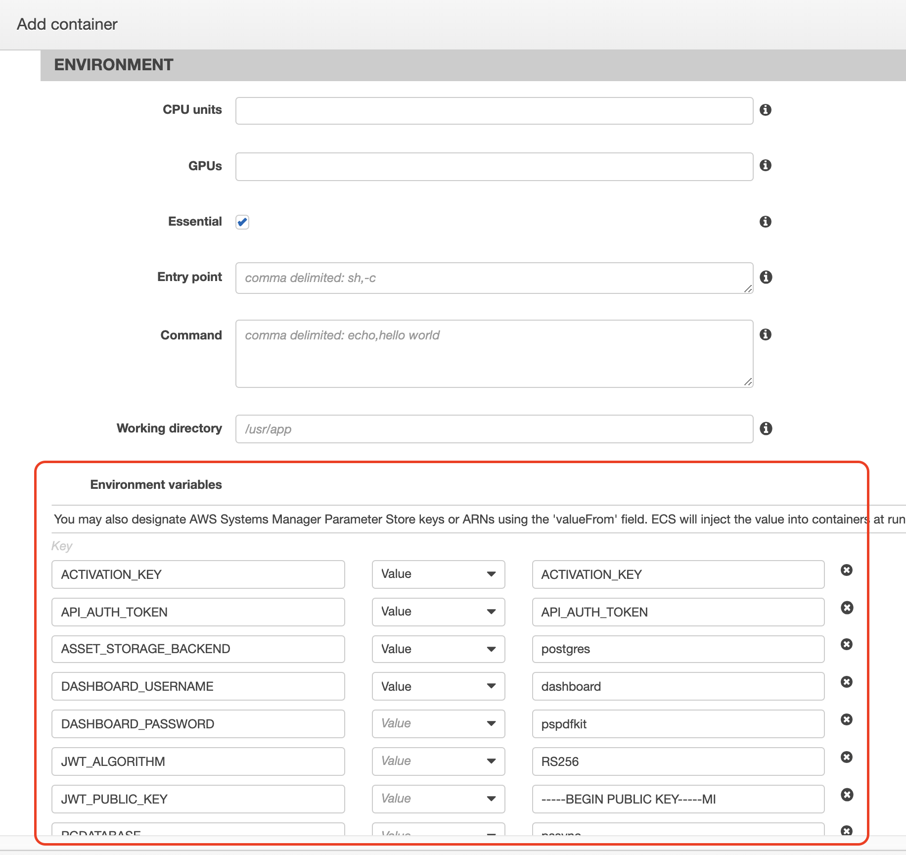 AWS ECR Instructions