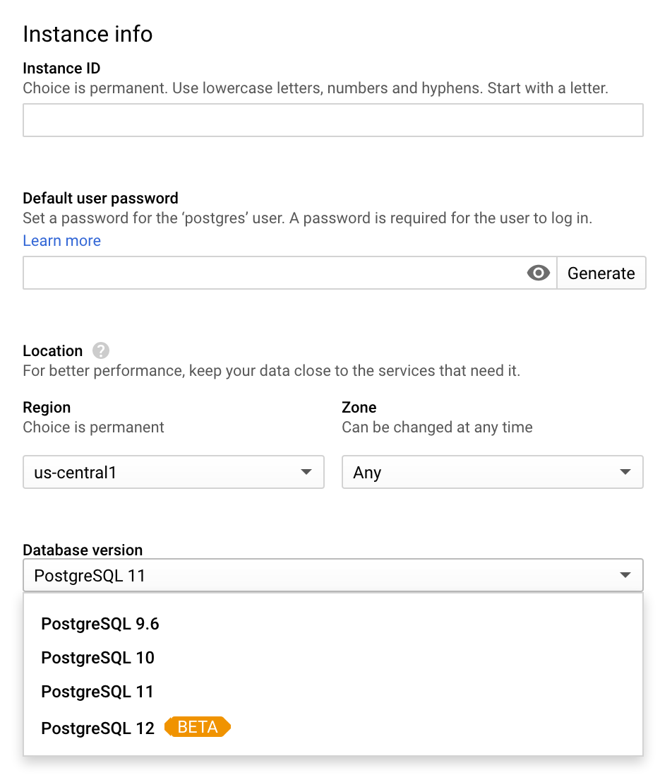 postgres settings